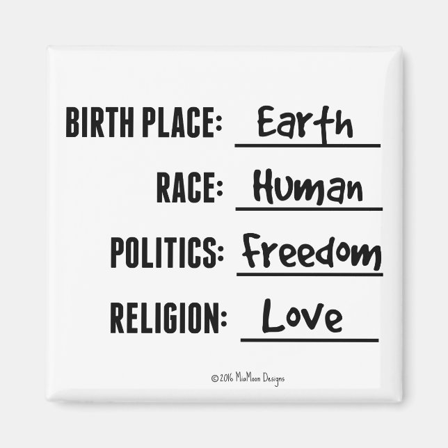 IMÁN LUGAR DE NACIMIENTO EARTH MAGNET (Frente)