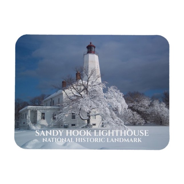 Imán Lugar histórico nacional del faro Sandy Hook (Horizontal)