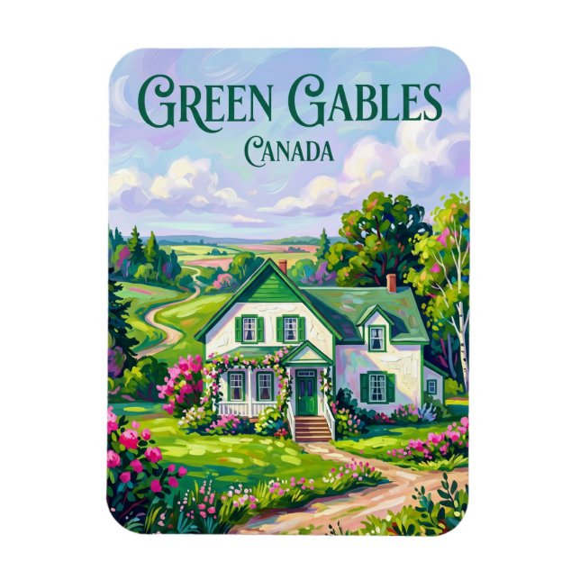 Imán Lugar patrimonial de Green Gables Canadá (Vertical)