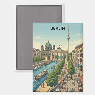 Imán Lugares emblemáticos personalizados de Berlín Alem