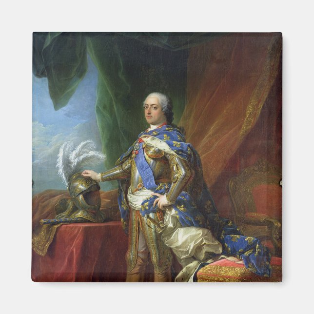 Imán Luis XV Rey de Francia y Navarra, 1750 (Frente)