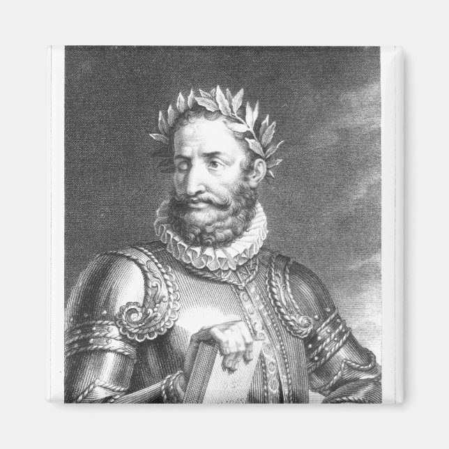 Imán Luiz Vaz de Camoes grabado por B. Roger (Frente)