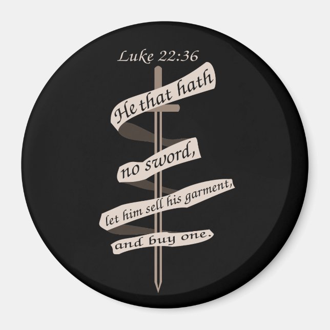 Imán Luke Advice compra una espada (Frente)