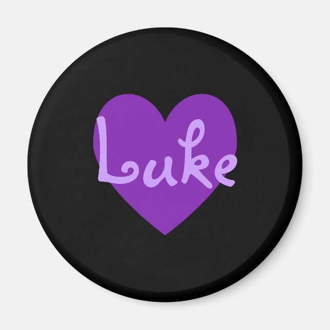 Imán Luke en morado (Frente)