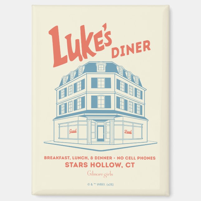 Imán Luke’s Diner Stars Hollow Design (Anverso)