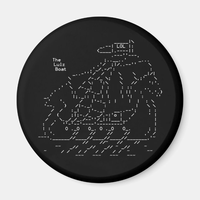 Imán Lulz Security Lulz Bote Magnet (Frente)