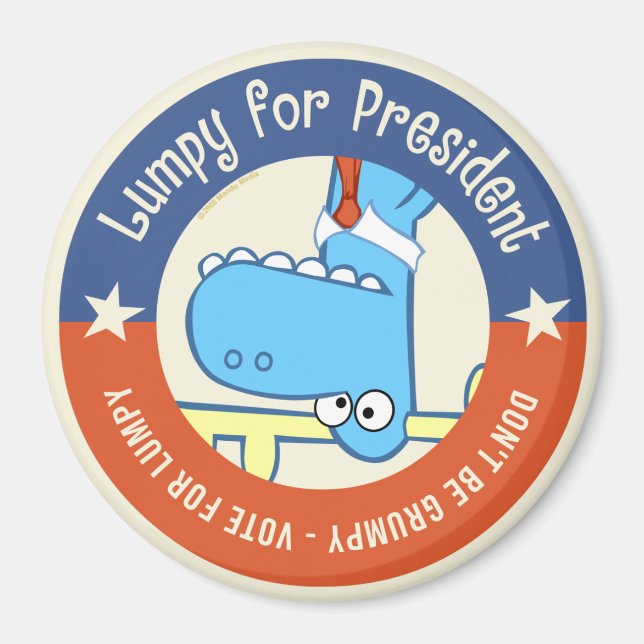 Imán Lumpy para presidente (Frente)