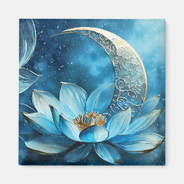 Imán Luna celeste y flor de loto