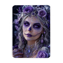 Luna de Amatista Calavera – Día de Muertos Púrpura