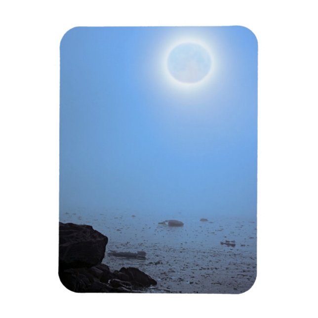 Imán Luna de medianoche | Ártico, Svalbard (Vertical)