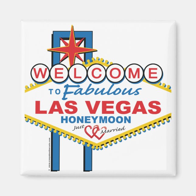 Imán Luna de miel de Las Vegas (Frente)