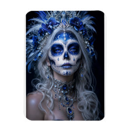 Imán Luna de zafiro Calavera – Azul Celestial