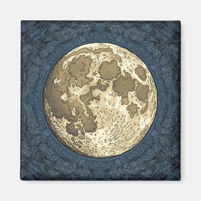 Imán luna llena (Frente)