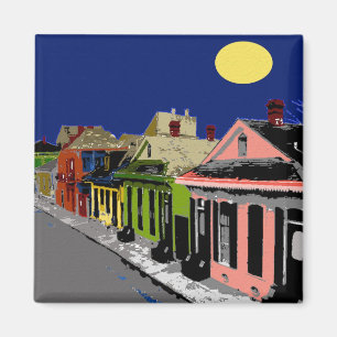 Imán Luna Llena de New Orleans de la cabaña criolla