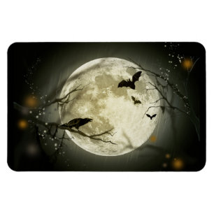 Imán Luna llena en Halloween