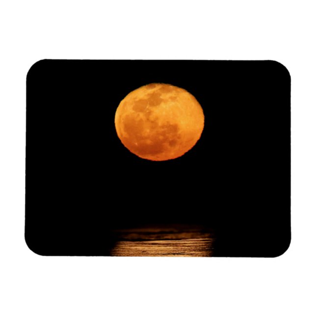 Imán Luna Llena Enorme | Isla South Padre, Texas (Horizontal)