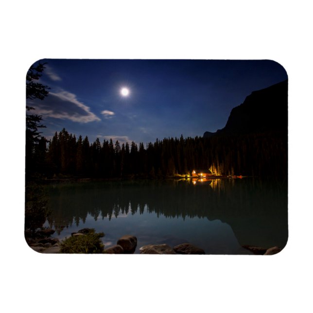 Imán Luna llena | Lago Louise, Canadá (Horizontal)