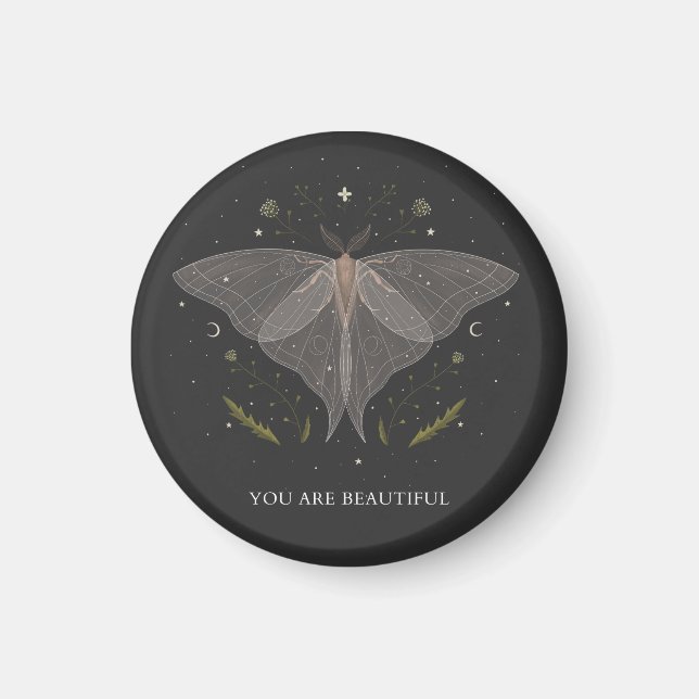 Imán Luna Moth- Eres hermosa (Frente)