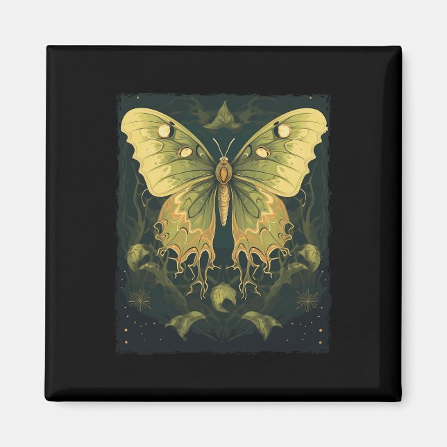 Imán Luna Moth Halloween (Frente)