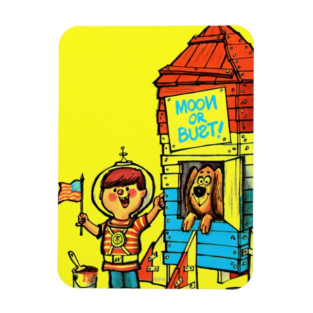 Imán ¡Luna o Bust! (Vertical)