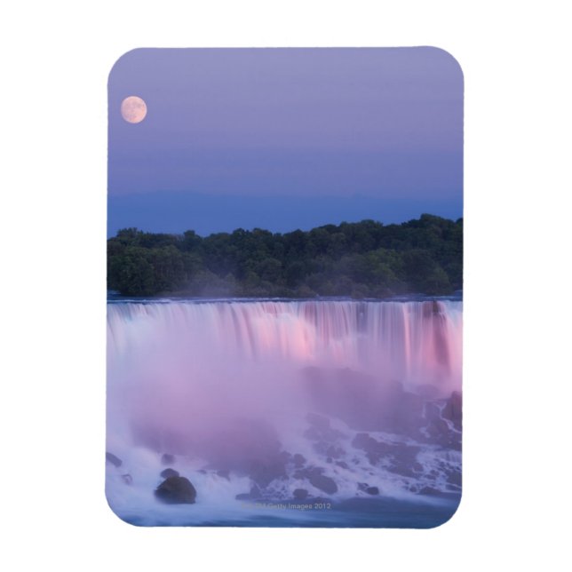Imán Luna sobre las cataratas del Niágara (Vertical)