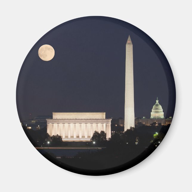 Imán Luna sobre Washington DC (Frente)
