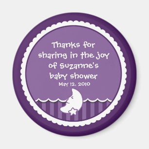 Imán Luna y Estrella (púrpura oscuro)