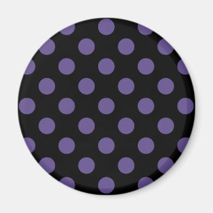 Imán Lunares de color violeta ultra sobre negro