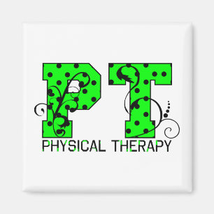 Imán lunares verdes y negros de la pinta