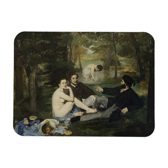 Imán Luncheon en la hierba de Edouard Manet (Horizontal)