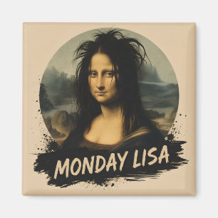Imán Lunes Lisa Divertido Arte Renacentista
