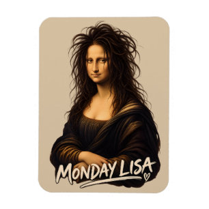 Imán Lunes Lisa Divertido Arte Renacentista