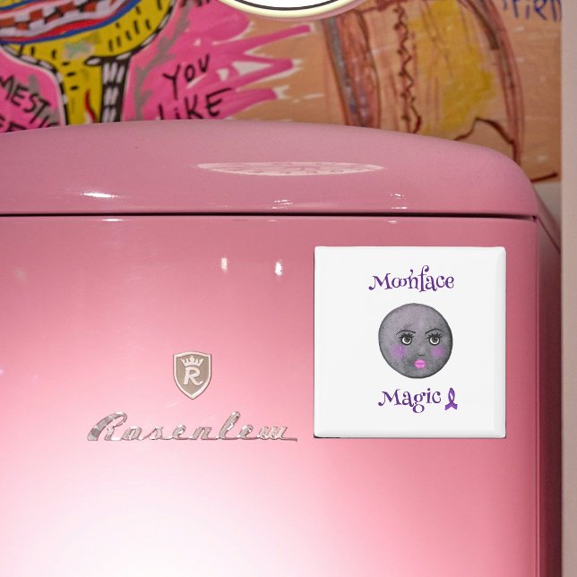 Imán Lupus de la cinta morada de la cara de la luna (Subido por el creador)