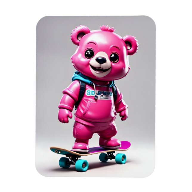 Imán Lustiger Skater Bär (Vertical)
