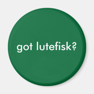 Imán ¿lutefisk conseguido? Escandinavo divertido