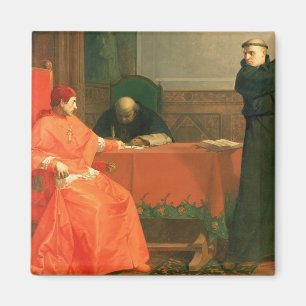 Imán Luther delante de Cajetan cardinal