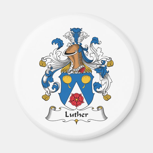Imán Luther Family Crest (Frente)
