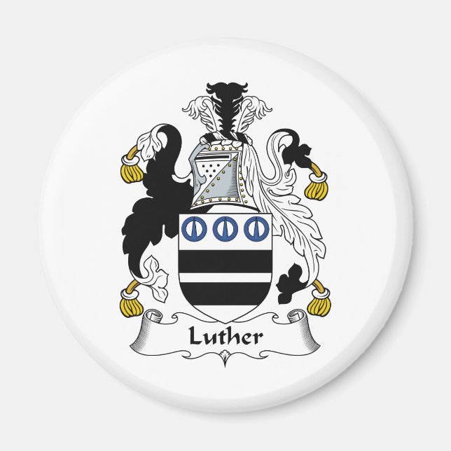 Imán Luther Family Crest (Frente)