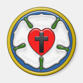 Imán Luther Rosa Grabado en relieve-Look