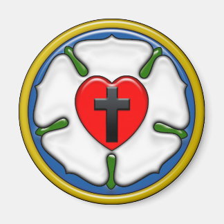 Imán Luther Rosa Grabado en relieve-Look