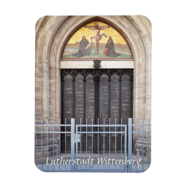Imán Lutherstadt Wittenberg Puerta de Tesis (Vertical)