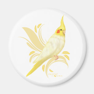 Imán Lutino Cockatiel