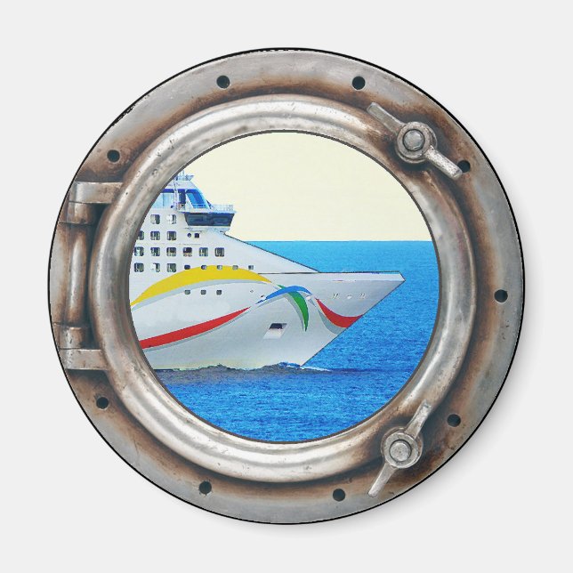 Imán Luxury Liner Porthole View (Frente)