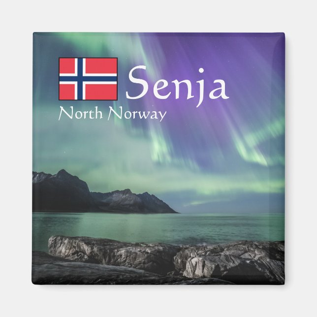 Imán Luz boreal Senja (Frente)