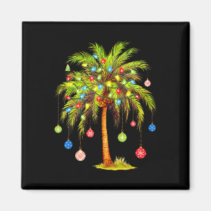 Imán Luz de árbol de palma de Navidad hawaiano tropical