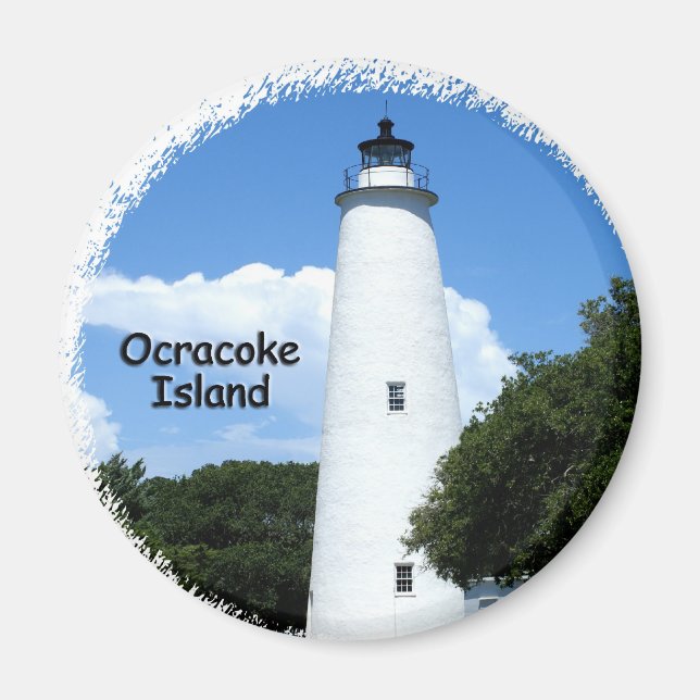 Imán Luz de la Isla Ocracoke (Frente)