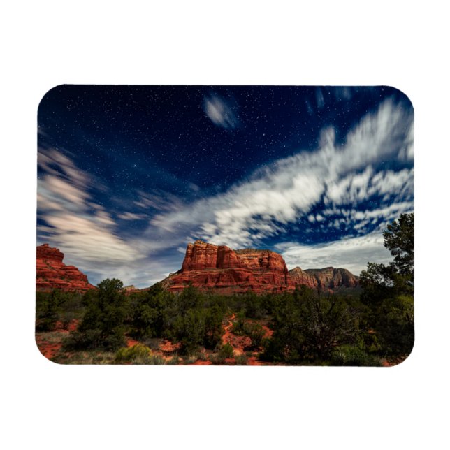 Imán Luz de la luna sobre Sedona, Arizona (Horizontal)