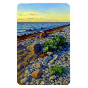 Imán Luz de la tarde en la costa de Vormsi