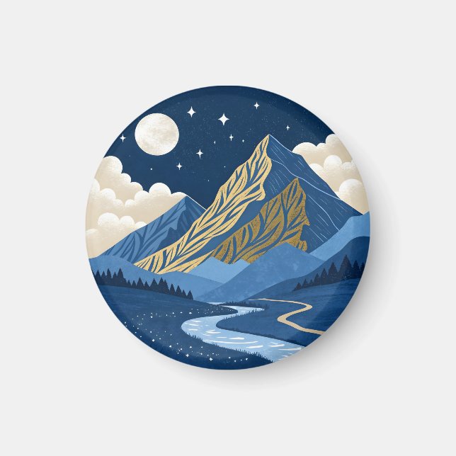 Imán Luz de Luna de Montaña (Frente)