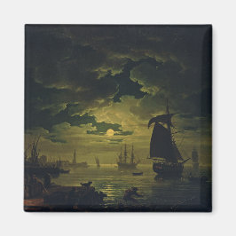 Imán Luz de luna sobre Palermo Arte de alta fidelidad